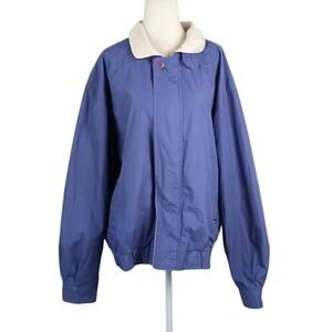 Vintage 90s Members Only Blue Windbreaker Jacket Mens L